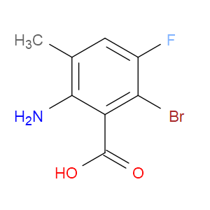 2-AMINO-6-BROMO-5-FLUORO-3-METHYLBENZOIC ACID - Click Image to Close