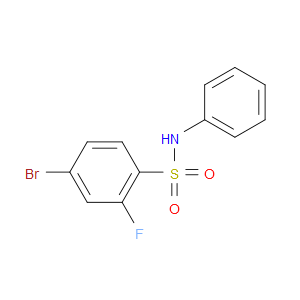 4-BROMO-2-FLUORO-N-PHENYLBENZENESULFONAMIDE