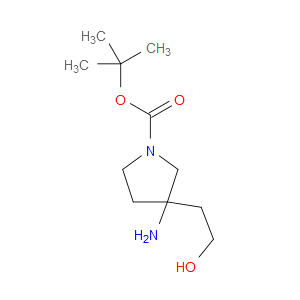 TERT-BUTYL 3-AMINO-3-(2-HYDROXYETHYL)PYRROLIDINE-1-CARBOXYLATE - Click Image to Close