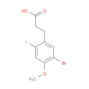 3-(5-BROMO-2-FLUORO-4-METHOXY-PHENYL)-PROPIONIC ACID