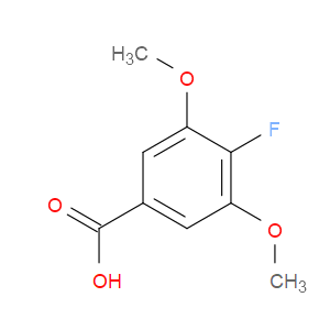 4-FLUORO-3,5-DIMETHOXYBENZOIC ACID - Click Image to Close