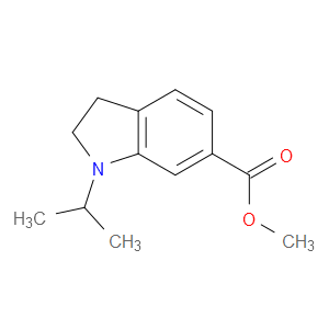 METHYL 1-(PROPAN-2-YL)-2,3-DIHYDRO-1H-INDOLE-6-CARBOXYLATE - Click Image to Close
