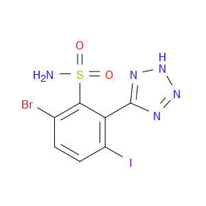 6-BROMO-3-IODO-2-(1H-TETRAZOL-5-YL)BENZENESULFONAMIDE