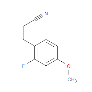 3-(2-FLUORO-4-METHOXYPHENYL)PROPANENITRILE - Click Image to Close