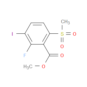 METHYL 2-FLUORO-3-IODO-6-(METHYLSULFONYL)BENZOATE
