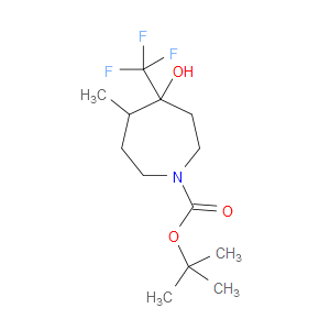 TERT-BUTYL 4-HYDROXY-5-METHYL-4-(TRIFLUOROMETHYL)AZEPANE-1-CARBOXYLATE - Click Image to Close