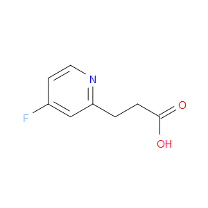 3-(4-FLUOROPYRIDIN-2-YL)PROPANOIC ACID - Click Image to Close