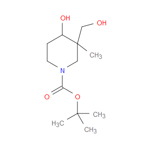TERT-BUTYL 4-HYDROXY-3-(HYDROXYMETHYL)-3-METHYLPIPERIDINE-1-CARBOXYLATE - Click Image to Close