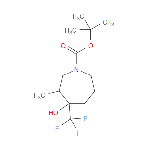 TERT-BUTYL 4-HYDROXY-3-METHYL-4-(TRIFLUOROMETHYL)AZEPANE-1-CARBOXYLATE - Click Image to Close