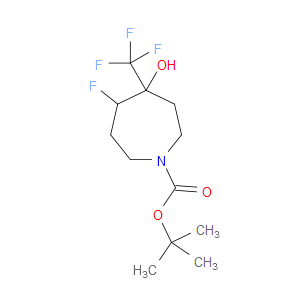 TERT-BUTYL 5-FLUORO-4-HYDROXY-4-(TRIFLUOROMETHYL)AZEPANE-1-CARBOXYLATE - Click Image to Close