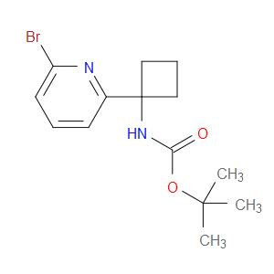 TERT-BUTYL (1-(6-BROMOPYRIDIN-2-YL)CYCLOBUTYL)CARBAMATE