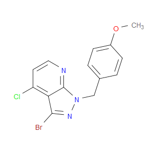 3-BROMO-4-CHLORO-1-[(4-METHOXYPHENYL)METHYL]-1H-PYRAZOLO[3,4-B]PYRIDINE - Click Image to Close
