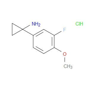 1-(3-FLUORO-4-METHOXYPHENYL)CYCLOPROPANAMINE HYDROCHLORIDE