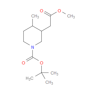 TERT-BUTYL 3-(2-METHOXY-2-OXOETHYL)-4-METHYLPIPERIDINE-1-CARBOXYLATE