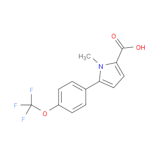 1-METHYL-5-(4-(TRIFLUOROMETHOXY)PHENYL)-1H-PYRROLE-2-CARBOXYLIC ACID - Click Image to Close