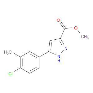 METHYL 5-(4-CHLORO-3-METHYLPHENYL)-1H-PYRAZOLE-3-CARBOXYLATE