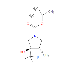TRANS-TERT-BUTYL 3-HYDROXY-4-METHYL-3-(TRIFLUOROMETHYL)PYRROLIDINE-1-CARBOXYLATE