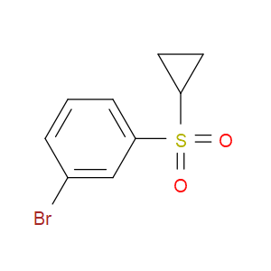 1-BROMO-3-(CYCLOPROPYLSULFONYL)BENZENE - Click Image to Close