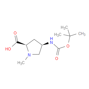 D-PROLINE, 4-[[(1,1-DIMETHYLETHOXY)CARBONYL]AMINO]-1-METHYL-, (4R)-