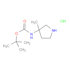 TERT-BUTYL N-(3-METHYLPYRROLIDIN-3-YL)CARBAMATE HYDROCHLORIDE - Click Image to Close