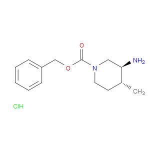 TRANS-BENZYL 3-AMINO-4-METHYLPIPERIDINE-1-CARBOXYLATE HYDROCHLORIDE - Click Image to Close