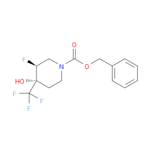 TRANS-BENZYL 3-FLUORO-4-HYDROXY-4-(TRIFLUOROMETHYL)PIPERIDINE-1-CARBOXYLATE