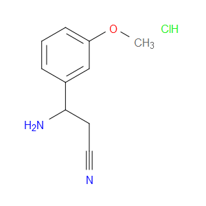 3-AMINO-3-(3-METHOXYPHENYL)PROPANENITRILE HYDROCHLORIDE