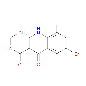 ETHYL 6-BROMO-8-FLUORO-4-OXO-1H-QUINOLINE-3-CARBOXYLATE - Click Image to Close