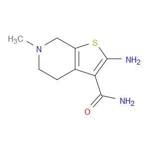 2-AMINO-6-METHYL-4,5,6,7-TETRAHYDROTHIENO[2,3-C]PYRIDINE-3-CARBOXAMIDE - Click Image to Close