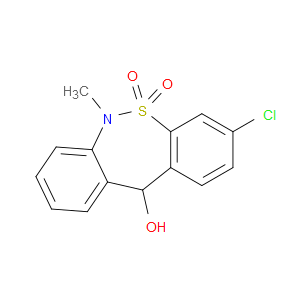 3-CHLORO-6,11-DIHYDRO-5,5-DIOXO-11-HYDROXY-6-METHYLDIBENZO[C,F][1,2]THIAZEPINE - Click Image to Close