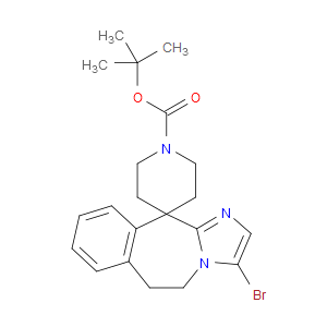 TERT-BUTYL 3-BROMO-5,6-DIHYDROSPIRO[BENZO[D]IMIDAZO[1,2-A]AZEPINE-11,4'-PIPERIDINE]-1'-CARBOXYLATE