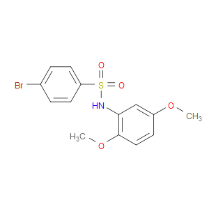 4-BROMO-N-(2,5-DIMETHOXYPHENYL)BENZENESULFONAMIDE - Click Image to Close