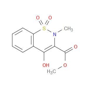 METHYL 2-METHYL-4-HYDROXY-2H-1,2-BENZOTHIAZINE-3-CARBOXYLATE 1,1-DIOXIDE - Click Image to Close