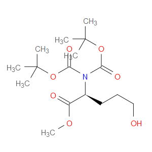 (S)-METHYL 2-BI-((TERT-BUTOXYCARBONYL)AMINO)-5-HYDROXYPENTANOATE - Click Image to Close