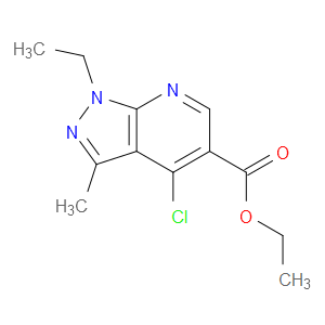 ETHYL 4-CHLORO-1-ETHYL-3-METHYL-1H-PYRAZOLO[3,4-B]PYRIDINE-5-CARBOXYLATE