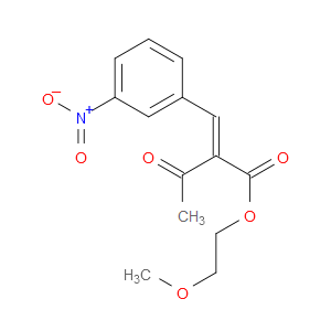 2-METHOXYETHYL 2-(3-NITROBENZYLIDENE)ACETOACETATE - Click Image to Close