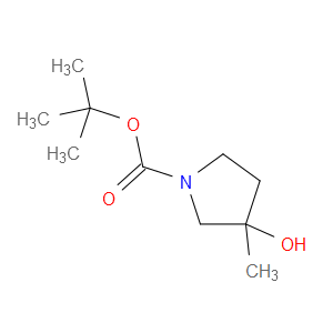 TERT-BUTYL 3-HYDROXY-3-METHYLPYRROLIDINE-1-CARBOXYLATE - Click Image to Close