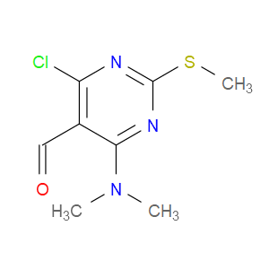 4-CHLORO-6-(DIMETHYLAMINO)-2-(METHYLTHIO)PYRIMIDINE-5-CARBALDEHYDE - Click Image to Close