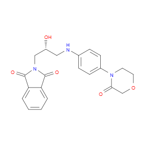 (R)-2-(2-HYDROXY-3-((4-(3-OXOMORPHOLINO)PHENYL)AMINO)PROPYL)ISOINDOLINE-1,3-DIONE