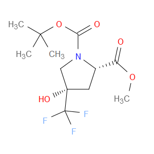 (2S,4S)-1-TERT-BUTYL 2-METHYL 4-HYDROXY-4-(TRIFLUOROMETHYL)PYRROLIDINE-1,2-DICARBOXYLATE