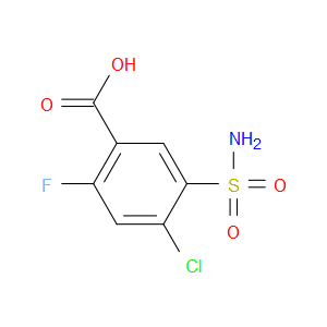 4-CHLORO-2-FLUORO-5-SULFAMOYLBENZOIC ACID