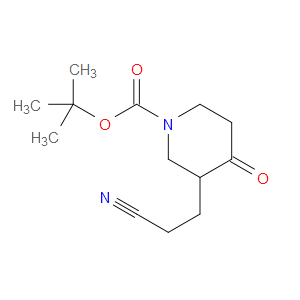 TERT-BUTYL 3-(2-CYANOETHYL)-4-OXOPIPERIDINE-1-CARBOXYLATE
