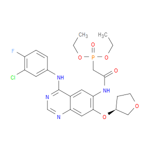 (S)-DIETHYL 2-(4-(3-CHLORO-4-FLUOROPHENYLAMINO)-7-(TETRAHYDROFURAN-3-YLOXY)QUINAZOLIN-6-YLAMINO)-2-OXOETHYLPHOSPHONATE