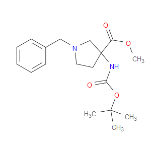 METHYL 1-BENZYL-3-([(TERT-BUTOXY)CARBONYL]AMINO)PYRROLIDINE-3-CARBOXYLATE - Click Image to Close