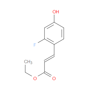 2-PROPENOIC ACID, 3-(2-FLUORO-4-HYDROXYPHENYL)-, ETHYL ESTER, (2E) - Click Image to Close