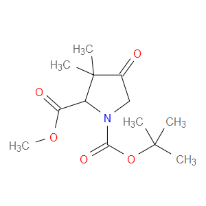 1-TERT-BUTYL 2-METHYL 3,3-DIMETHYL-4-OXOPYRROLIDINE-1,2-DICARBOXYLATE