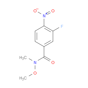 3-FLUORO-N-METHOXY-N-METHYL-4-NITROBENZAMIDE - Click Image to Close