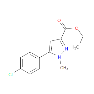 ETHYL 5-(4-CHLOROPHENYL)-1-METHYL-1H-PYRAZOLE-3-CARBOXYLATE - Click Image to Close