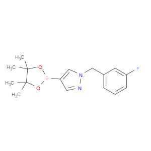 1-(3-FLUOROBENZYL)-4-(4,4,5,5-TETRAMETHYL-1,3,2-DIOXABOROLAN-2-YL)-1H-PYRAZOLE