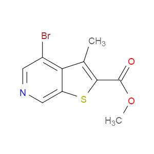 METHYL 4-BROMO-3-METHYLTHIENO[2,3-C]PYRIDINE-2-CARBOXYLATE - Click Image to Close